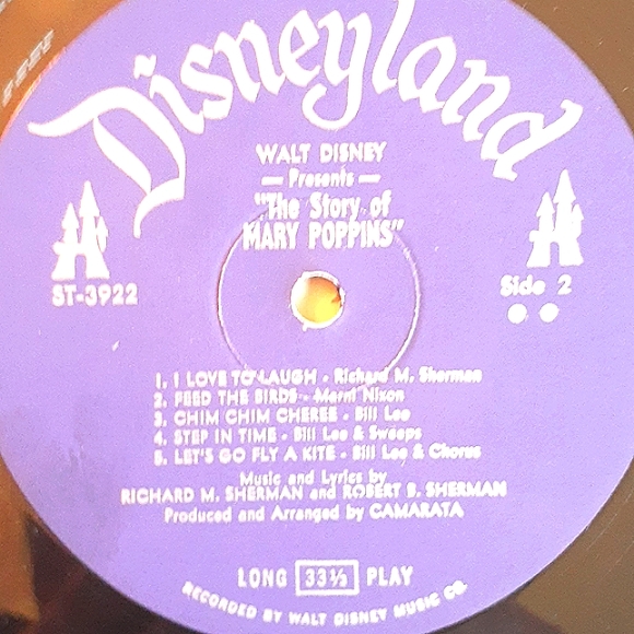 Walt Disney vintage 1964 Mary Poppins storybook /33 1/2 vinyl record - Picture 16 of 16